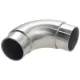 CROSO kerek hornyolt cső 90° ? 337 x 20 mm csőhöz csiszolt nemesacél V2A