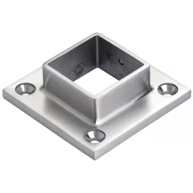   CROSO tartóvas négyszögletes csőhöz 60 x 60 mm nemesacél V4A