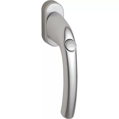 HOPPE TOKYO ablakkilincs 7x35 mm nyomógombos 90° stift ezüst eloxált