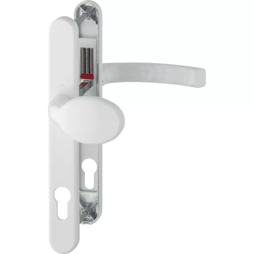 HOPPE LIEGE biztonsági gomb/kilincs garnitúra PZ92 72-82 mm fehér