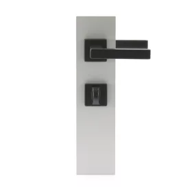 HOPPE AUSTIN rozettás kilincsgarnitúra 37-42 mm fekete WC