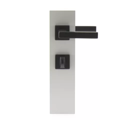 HOPPE AUSTIN rozettás kilincsgarnitúra 37-42 mm fekete WC