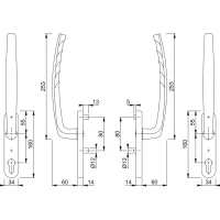 Emelő-toló kilincsek