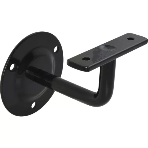 SCHÖSSMETALL korláttartó kerek kiállás 80 mm fekete bevonatos