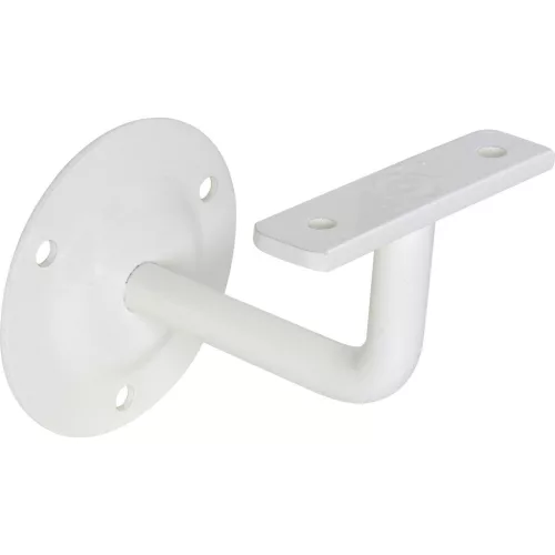 SCHÖSSMETALL korláttartó kerek kiállás 80 mm fehér bevonatos