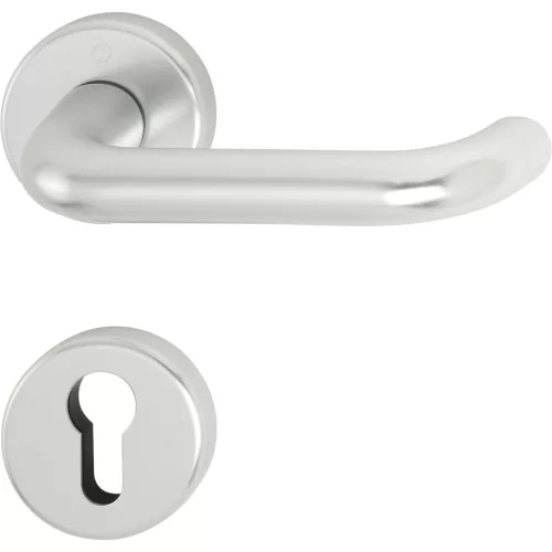 HOPPE PARIS tűzgátló rozettás kilincsgarnitúra PZ 40-45mm ezüst eloxált