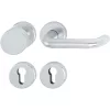 HOPPE PARIS tűzgátló rozettás gomb/kilincs garnitúra PZ ezüst eloxált