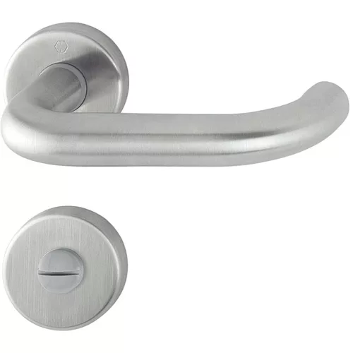 HOPPE PARIS rozettás kilincsgarnitúra 37-42 mm nemesacél matt WC