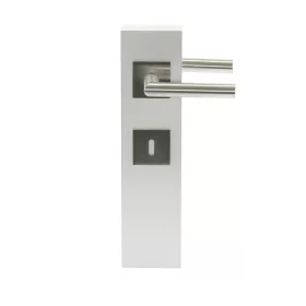   Amsterdam rozettás BB kilincsgarnitúra, ajtóvastagság 35-45 mm, nemesacél