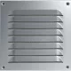 Upmann Időjárásvédelmi Csavarozható Rács Szögletes 200 X 200 mm Alu Ezüst