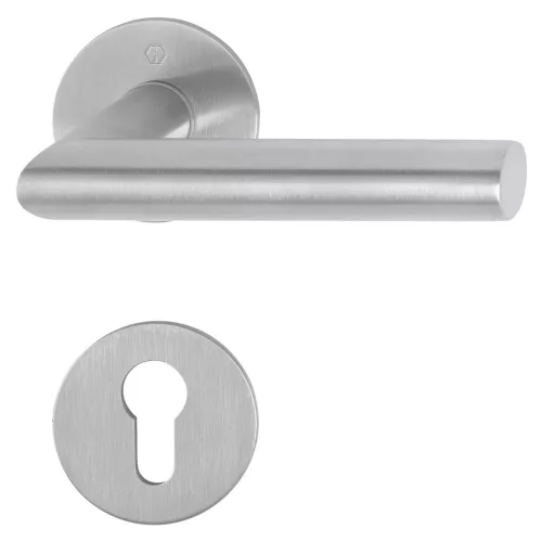 HOPPE AMSTERDAM rozettás kilincsgarnitúra 35-45 mm nemesacél matt PZ