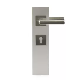   HOPPE DALLAS rozettás kilincsgarnitúra szögletes nemesacél matt PZ