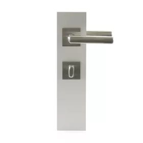   HOPPE DALLAS rozettás kilincsgarnitúra szögletes nemesacél matt WC