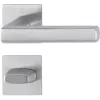 HOPPE DALLAS rozettás kilincsgarnitúra szögletes nemesacél matt WC