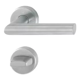   HOPPE AMSTERDAM tűzgátló rozettás kilincsgarnitúra WC 40-45mm rozsdamentes matt