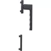 HALCÖ ablak sarokpánt 1125 x 140 mm acél horganyzott fekete passzivált