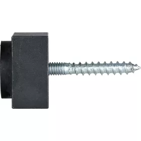   HALCÖ fali ajtóütköző 30 x 30 mm acél horganyzott fekete passzivált
