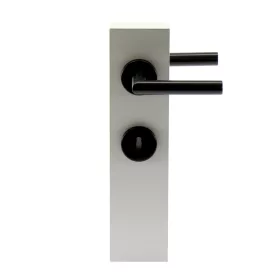 HOPPE AMSTERDAM rozettás kilincsgarnitúra - fekete matt BB