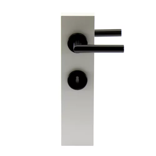 HOPPE AMSTERDAM rozettás kilincsgarnitúra - fekete matt BB