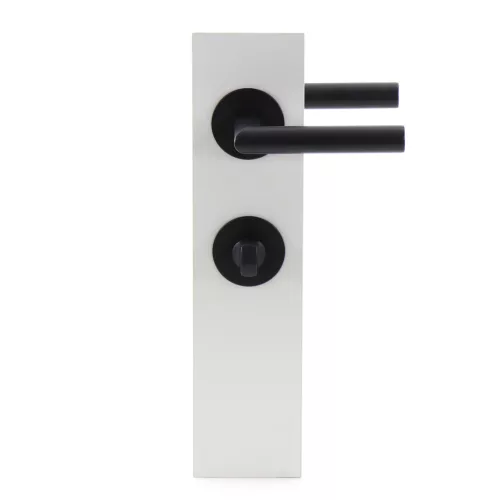 HOPPE DALLAS laposrozettás kilincsgarnitúra fekete matt WC