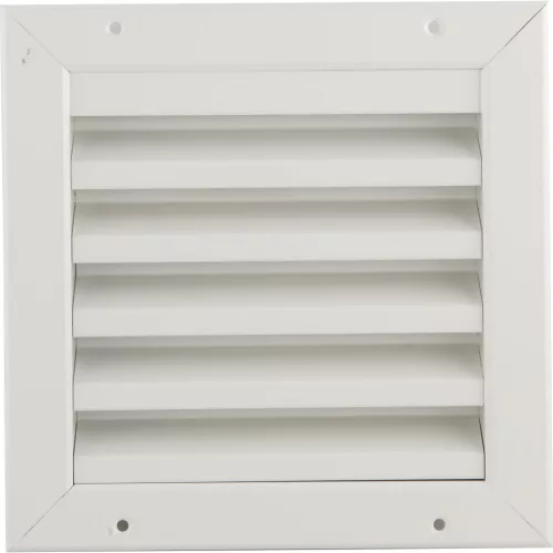Upmann Beépíthető Időjárásvédő Szögletes Rács 245x245 mm Alu Fehér Ral 9010