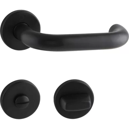 HOPPE MARCHESI PARIS rozettán kilincsgarnitúra 37-42 mm fekete matt WC