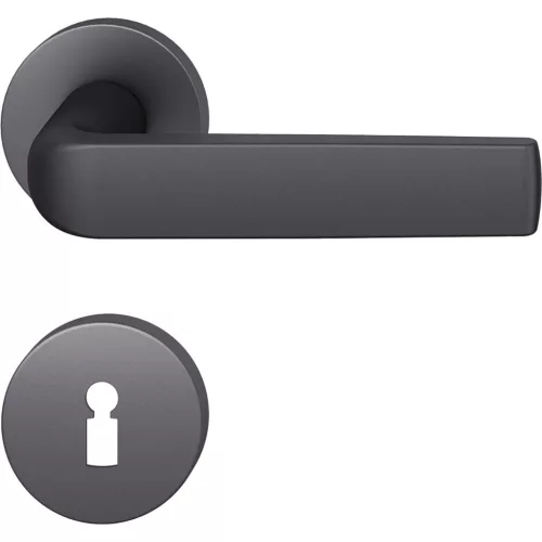 FSB kilincsgarnitúra 12 1267 ASL BB rozettán fekete matt aluminium