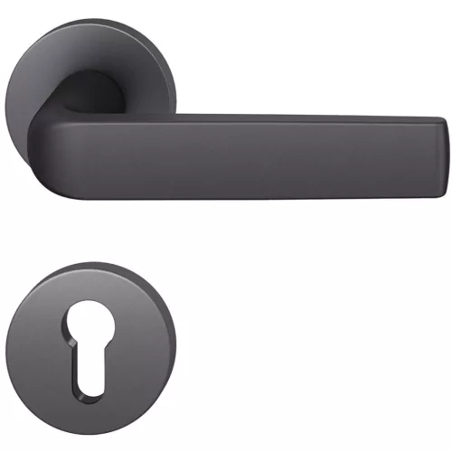 FSB kilincsgarnitúra 12 1267 ASL PZ rozettán aluminum fekete matt