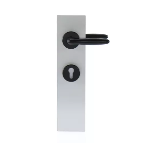 HOPPE VERONA rozettás kilincsgarnitúra 37-47 mm fekete matt PZ