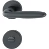 HOPPE VERONA rozettás kilincsgarnitúra 37-47 mm fekete matt WC