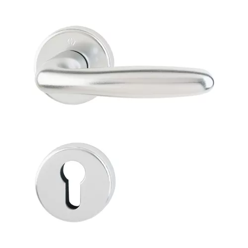 HOPPE VERONA rozettás kilincsgarnitúra 37-47 mm ezüst eloxált PZ