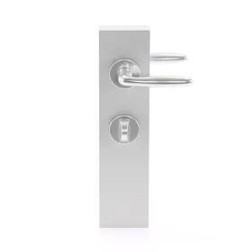   HOPPE VERONA rozettás kilincsgarnitúra 37-47 mm ezüst eloxált WC