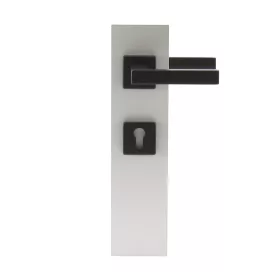   HOPPE kilincsgarnitúra AUSTIN - rozettás PZ, 52 - 57 mm, alumínium fekete