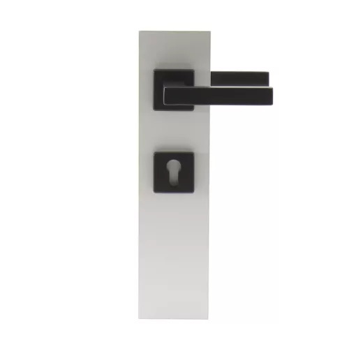 HOPPE kilincsgarnitúra AUSTIN - rozettás PZ, 52 - 57 mm, alumínium fekete