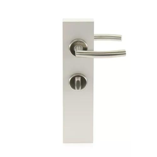 HOPPE ALTA rozettás kilincsgarnitúra 42-45 mm nemesacél matt WC