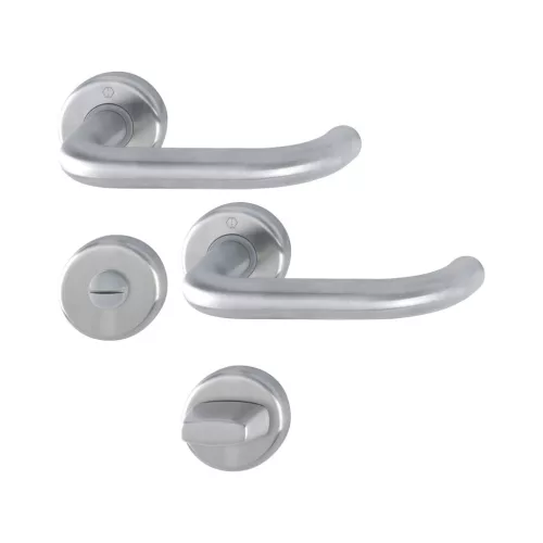 HOPPE BADEN rozettán kilincsgarnitúra 39-46 mm nemesacél matt WC