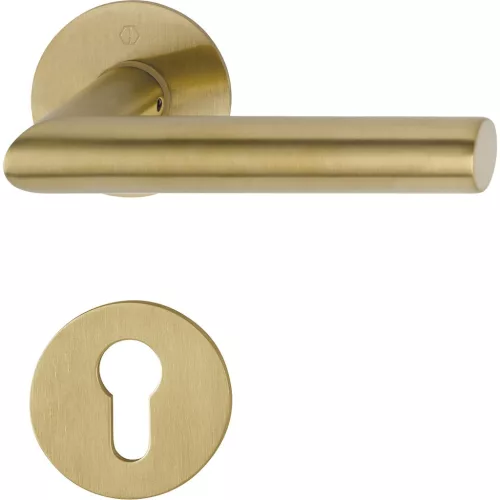 HOPPE AMSTERDAM rozettás kilincsgarnitúra kerek réz PZ