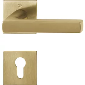   HOPPE DALLAS rozettás kilincsgarnitúra szögletes világos réz PZ