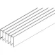 VITRIS Atrivant 80 magas mennyezeti sín 5 pályásalu antracit RAL 70 6000 mm