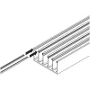 VITRIS Atrivant 80 behúzható kefeprofil üveg 10 mm szürke 6000 mm