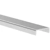 ECONOMY élvődő profil 205x6 mm 6000 mm üveg 16-1752 mm nemesacél