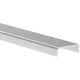 ECONOMY élvődő profil 205x6 mm 6000 mm üveg 16-1752 mm nemesacél