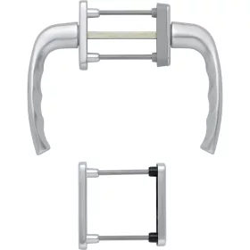   HOPPE NEW YORK  erkélyajtó-kilincsgarnitúra 63-73 mm ezüst eloxált