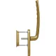HOPPE NEW YORK emelő-toló garnitúra kagylófogantyúval 75-80 mm bronz eloxált