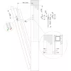 MACO falcolló L=190 mm acélhorganyzott ezüst