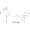 HAUTAU falcolló FS 113 L=250 mm bal acél horganyzott