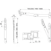 HAUTAU falcolló FS 113 L=250 mm jobb acél horganyzott