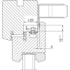 HAUTAU reteszelő meghajtó SM 2 24 VDC löket 18 mm ezüst