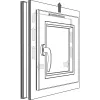 MACO MULTI-VENT kerettömítés nutszélesség 25-35mm150mmvilágosszürke