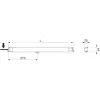 GEZE lánchajtás Slimchain löket 300 mm 24V ezüst EV1 balos